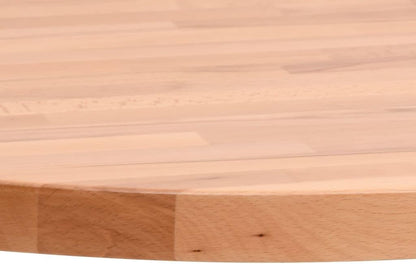Solid Beech Wood Round Tabletop Ø50 x 1,5 cm, Dining Table Board, Desk Surface, Kitchen Countertop, Durable and Stylish - Perfect for Home & Office Use