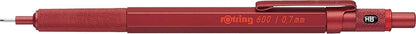 Rottling 600 Mudder Red Mechanical Pencil 0.7mm Knock Type 2119973 rOtring Mechanical Pencil Luxury Writing Stationery German Drafting Pen Professional Ballpoint Pen