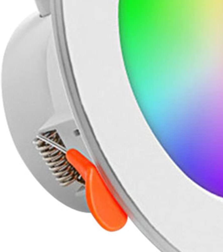 10W Smart LED Downlight -Compatible Recessed Ceiling Lamp Dimmable Round Panel Light 2700K-6500K for Living Room Bedroom Decor
