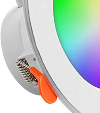10W Smart LED Downlight -Compatible Recessed Ceiling Lamp Dimmable Round Panel Light 2700K-6500K for Living Room Bedroom Decor