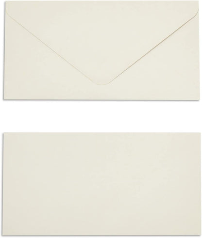 Vintage Style Letter Writing Kit with 60 Sheets of Gold Border Paper and 30 Envelopes for Letters, Valentine's (7.25 x 10 in)