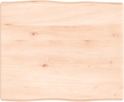 Solid Oak Table Top 60 x 50 cm – Unfinished Wood Replacement for Kitchen Coffee Table, Dining Table, Desk, Gold Countertop – Perfect for DIY Home Projects
