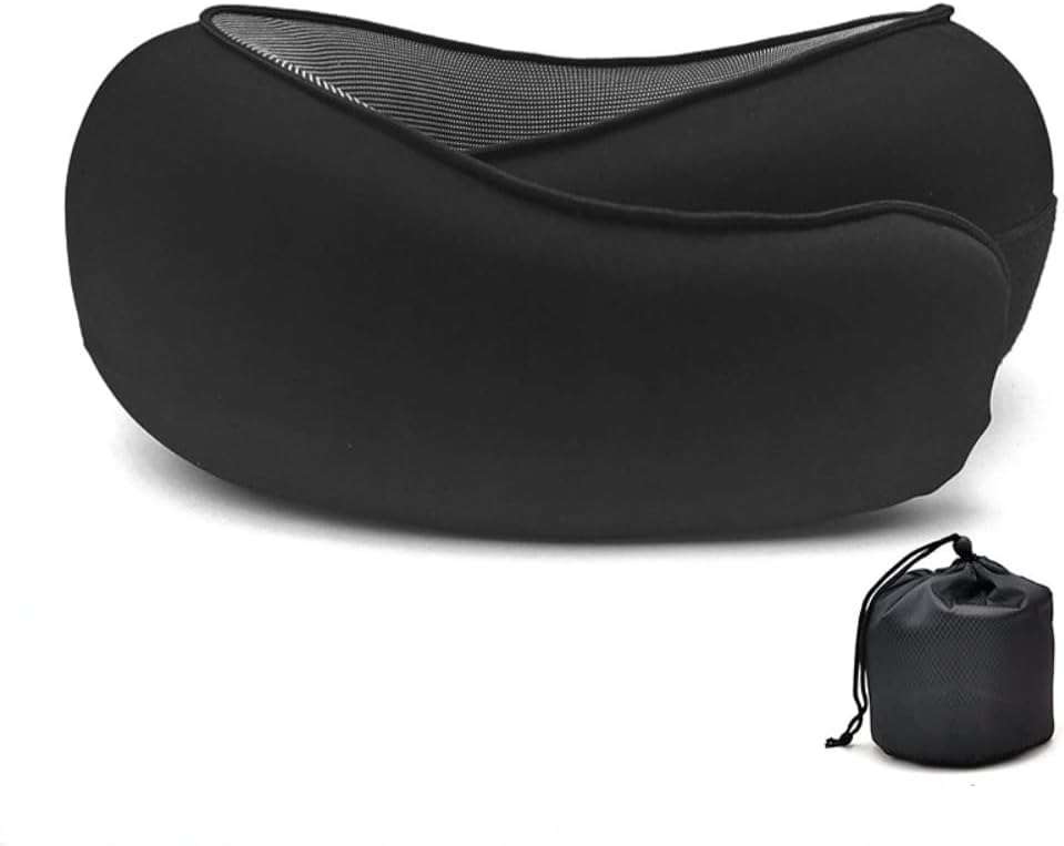 Poemtian Travel Pillow Neck Pillow Travel Neck Pillow for Airplane Memory Foam Travel Neck Pillow Camping Pillow