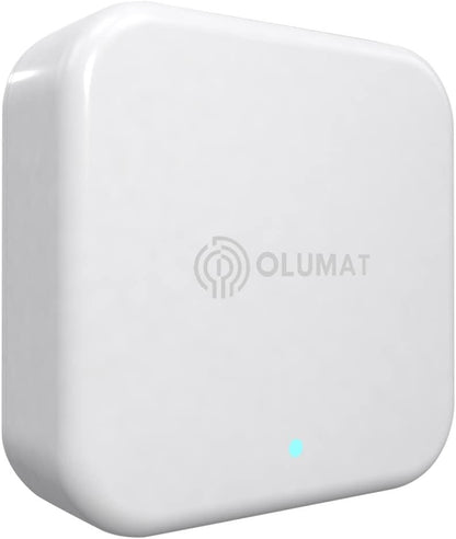 OLUMAT Wi-Fi Gateway, Smart Hub for Remote Control Door Lock with TTLock App, Wi-Fi Bridge Work with Alexa Google Home for Voice Control