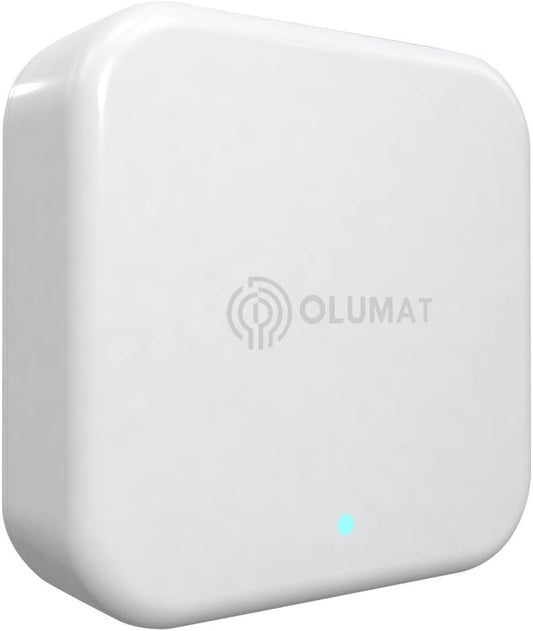 OLUMAT Wi-Fi Gateway, Smart Hub for Remote Control Door Lock with TTLock App, Wi-Fi Bridge Work with Alexa Google Home for Voice Control