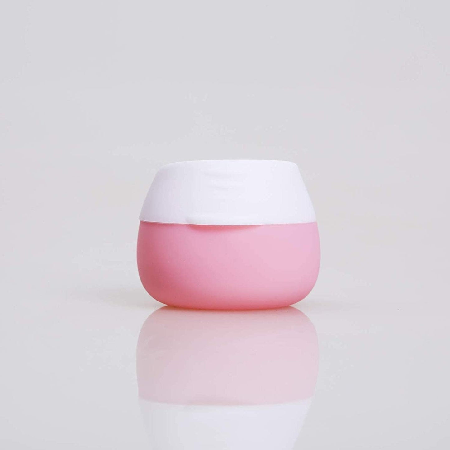 Travel Containers for Toiletries, Gemice Silicone Cream Jars, TSA Approved Travel Size Containers Leak-Proof Travel Accessories with Lid for Cosmetic Makeup Face Body Hand Cream (4 Pieces)