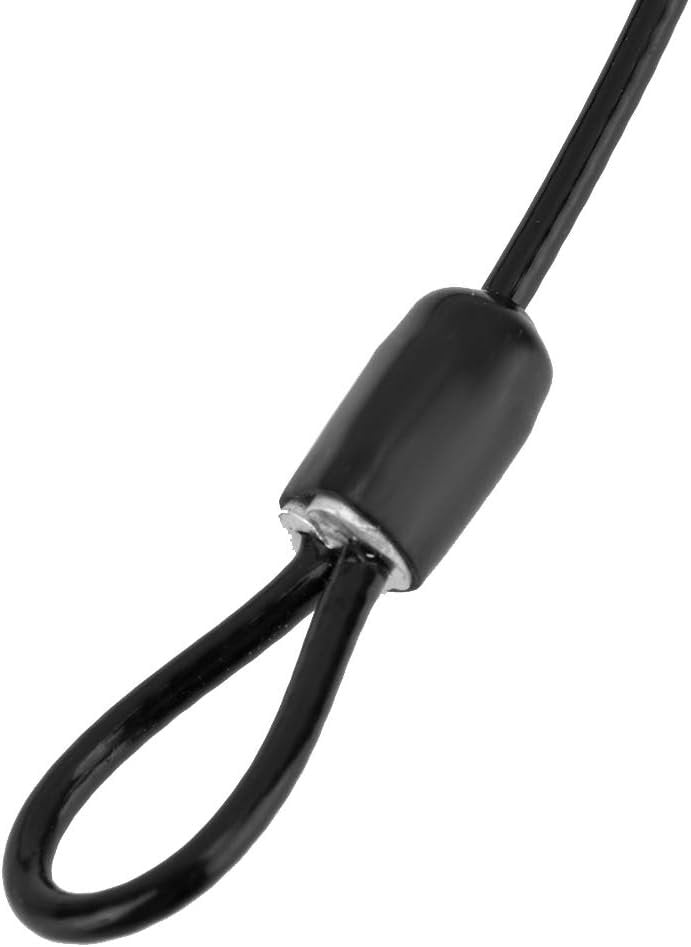 Security Cable with Loops, Security Wire Rope Double Loop, Locking Cable for Bicycle Scooter Luggage Lock