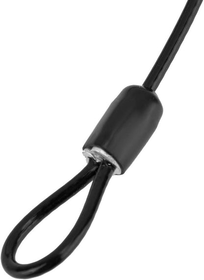 Security Cable with Loops, Security Wire Rope Double Loop, Locking Cable for Bicycle Scooter Luggage Lock