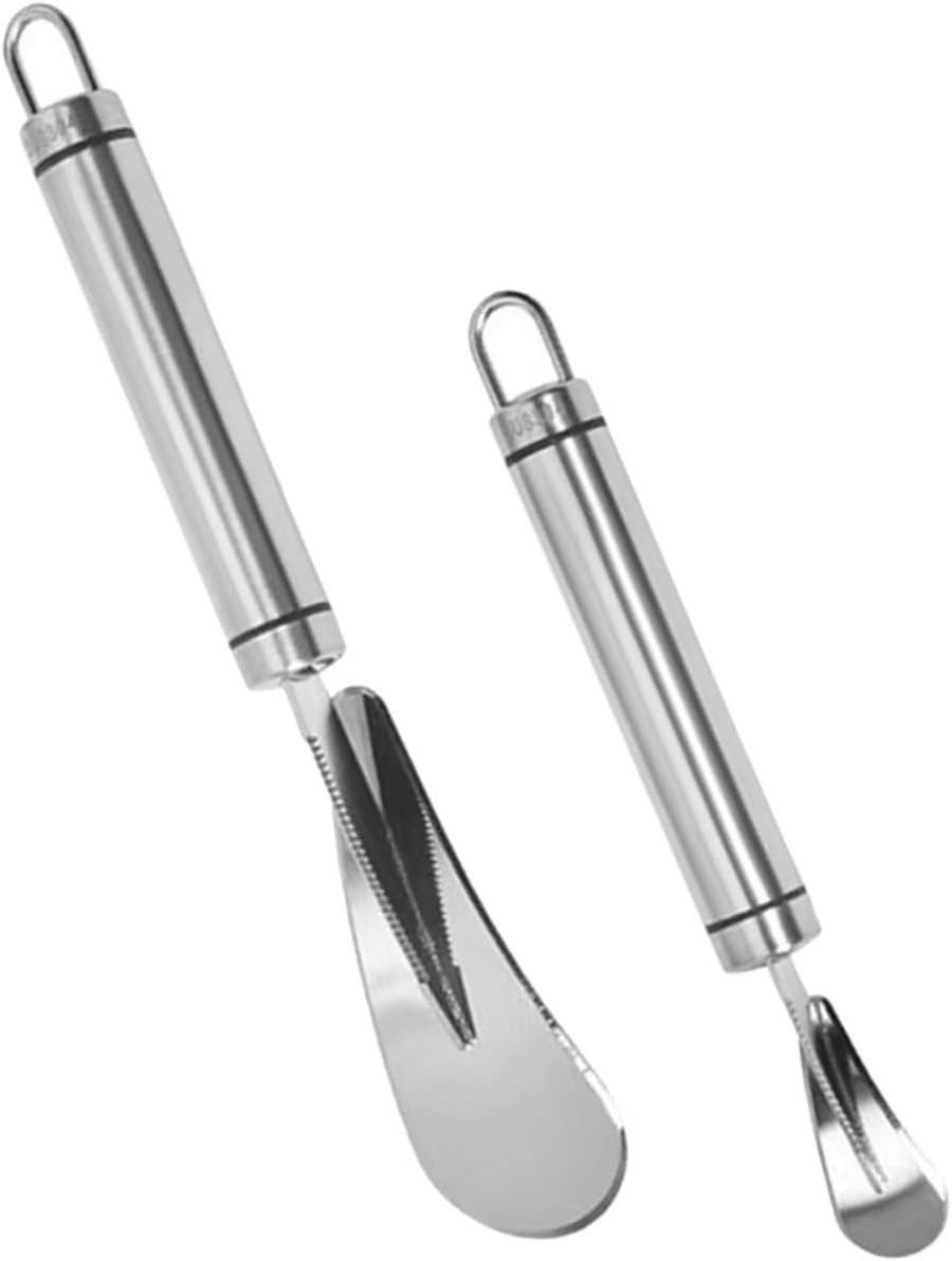 Amosfun 2 Set Apripomelo in Acciaio Inossidabile Gadget Cucina Kitchen Gadgets Spremiagrumi Affettatrice Per Ananas Pompelmo Pelapatate Per Frutta E Verdura Utensili Da Cucina 2 Pezzi * 2
