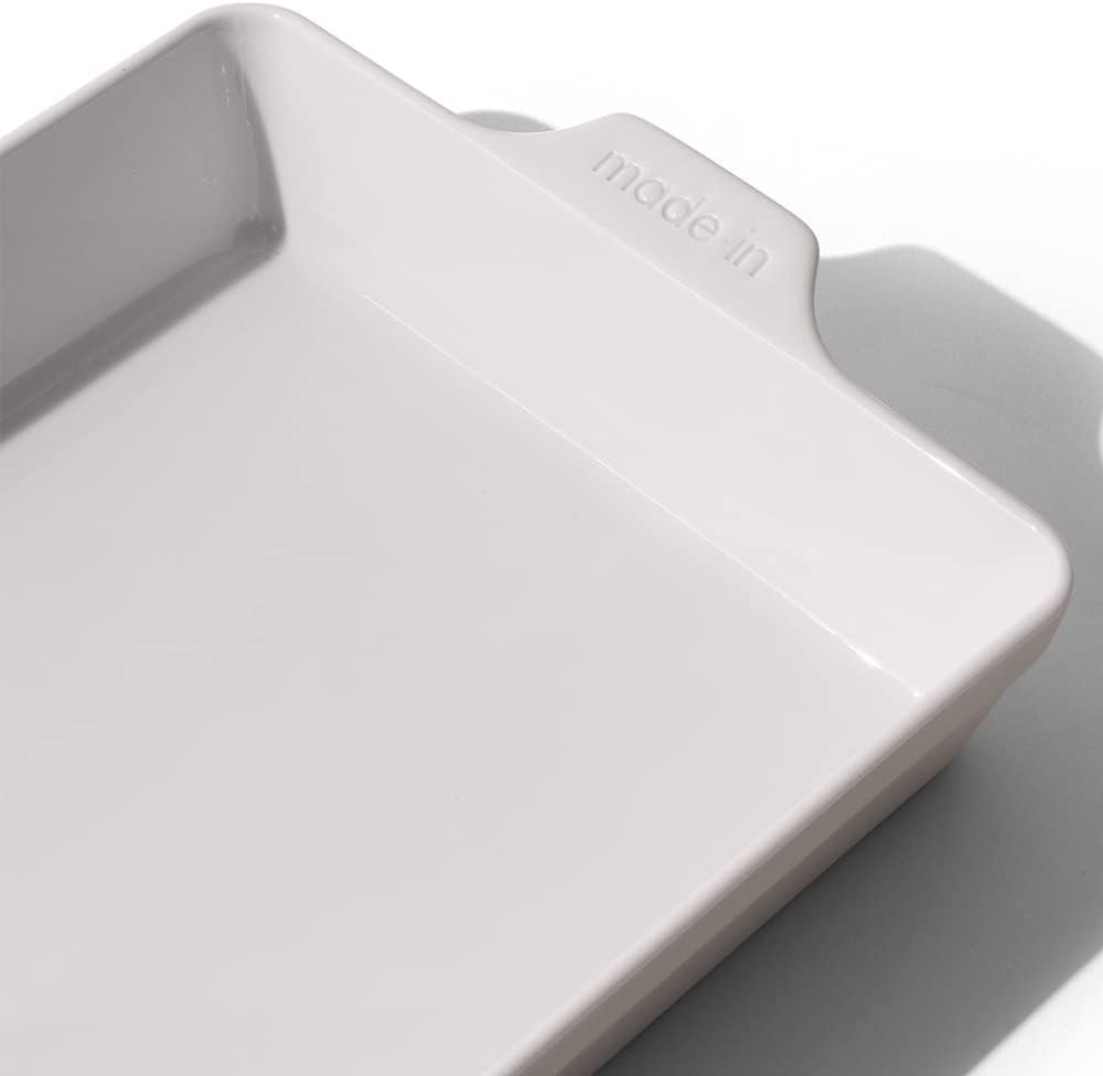 Made In Cookware - Rectangular Baking Dish - White - Hand Crafted Porcelain - Professional Bakeware - Made in France