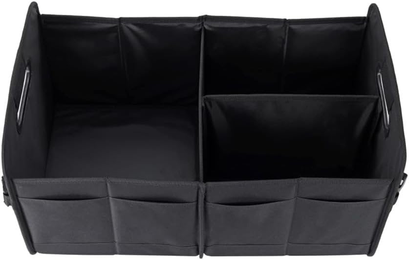 Naisfei Car Storage Box, Car Trunk Organiser Cargo Storage, Foldable Waterproof Oxford Cloth Multi-Compartment Trunk Organizer, Adjustable Straps for Car Storage(21.6 x 12.6 x 12.6 inches)