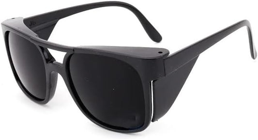 TopHomer Safety Protective Goggles, Anti-Scratch Welding Sunglasses Wrap-Around Lab Glasses for DIY, Grinding and Cutting (Black)