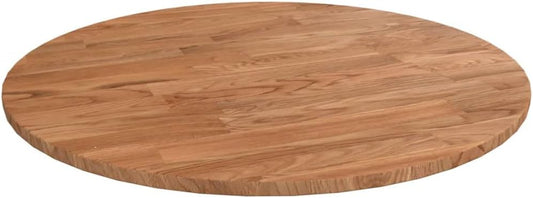 Replacement Round Dining Table Top, 40 cm Diameter x 1,5 cm Thick, Light Brown Oak Wood, Ideal for Coffee Tavoli, Ristoranti, Bar, Commercial Use, Durable and Stylish