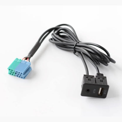 Borimend Radio Extension AUX USB Port Adapter Wiring Assy for