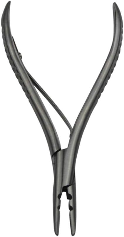Stainless Steel Silver Hair Extension Pliers With 2 holes Multi Functional Hair Extension Tool For Hair Remove Micro Ring Loop