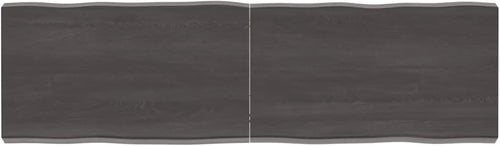 Solid Wood Tabletop, Dark Brown, 140 x 40 x (2-6), Live Edge, Replacement for Kitchen Coffee Table, Dining Table, Desktop Surface, Countertop Upgrade