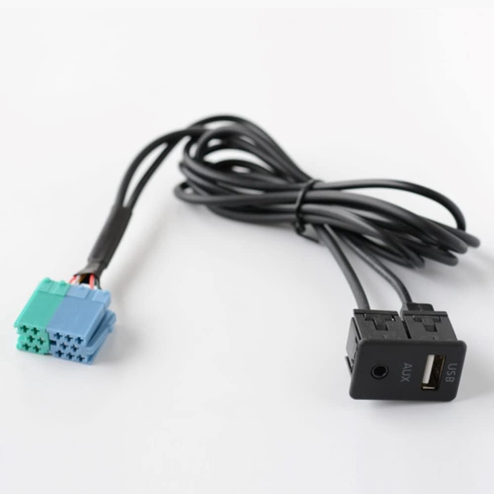 Borimend Radio Extension AUX USB Port Adapter Wiring Assy for