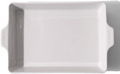 Made In Cookware - Rectangular Baking Dish - White - Hand Crafted Porcelain - Professional Bakeware - Made in France