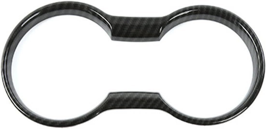 KDFUHRUI Car Water Cup Holder Decoration for Ford Mustang Accessories 2015-2021, Mustang Interior Accessories ï¼Œ Carbon Fiber (Black Carbon Fiber)