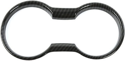 KDFUHRUI Car Water Cup Holder Decoration for Ford Mustang Accessories 2015-2021, Mustang Interior Accessories ï¼Œ Carbon Fiber (Black Carbon Fiber)