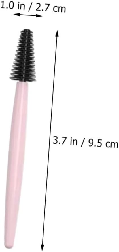 DEARMAMY 1Set Spazzole Silicone Per Sopracciglia e Pratici e Riutilizzabili Rosa Accessori Make Up Essenziali Per Look