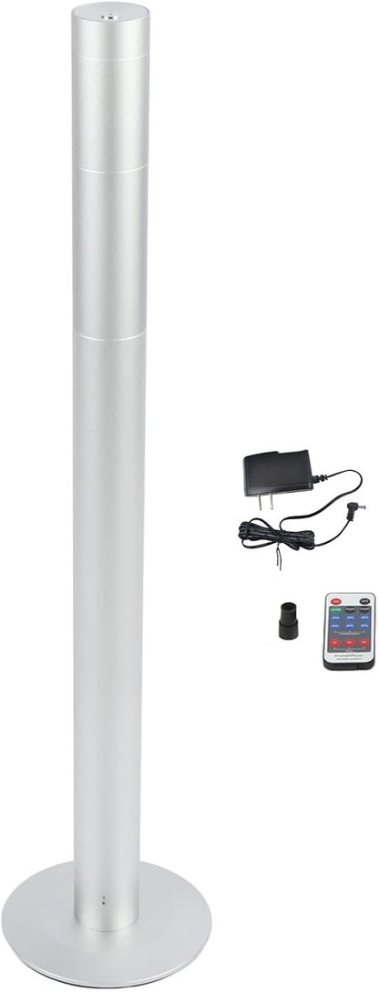 Remote Control Scent Air Machine, Tower Essential Oil Diffuser Aluminum Alloy 5W 100-240V for Spa (US Plug)