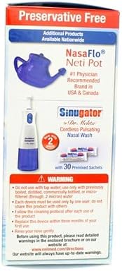 NeilMed Sinus Rinse All Natural Relief Premixed Refill Packets 100 Each (Pack of 3)