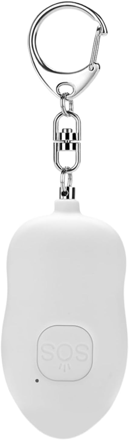 Reusable Personal Alarm Device, 130db Rechargeable Security Siren, Led Light Sound, Non-Lethal Safety Tool, Portable Loud Alarm for Women Campus Travel
