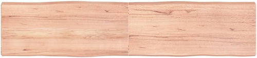 Light Brown Solid Wood Tabletop, 180 x 40 x (2-6) cm, Live Edge, Versatile Kitchen Dining Table, Replacement Desktop, Durable Countertop, Modern Design