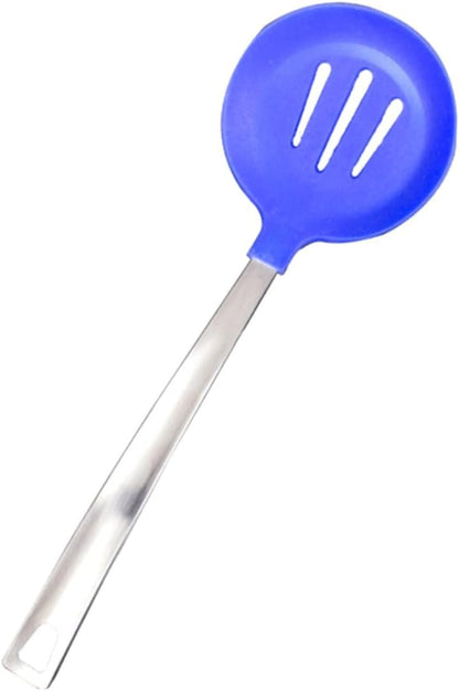 ABOOFAN Set Di Utensili Da Cucina in Silicone E Acciaio Inossidabile Utensili Antiaderenti Resistenti Al Calore Gadget Da Cucina Design Ergonomico Scolapasta E Manici in Argento