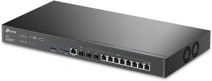 TP-Link Omada VPN Router with 10G Ports (ER8411) - Omada SDN Centralized Management, Two 10GE SFP+ Ports, Up to 10 WAN Ports, SSL/IPSec /OpenVPN/PPTP/L2TP VPN, Load Balance