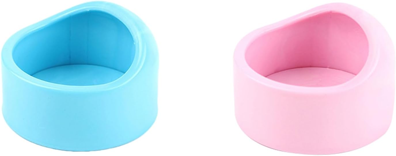 nuanzhiyuan 5pcs Small Animals Food Bowl ABS Small Pet Food Bowl Pigs Irrigation Bowl Eating NonSpill Tableware