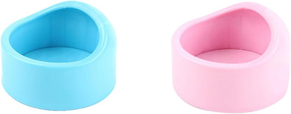 nuanzhiyuan 5pcs Small Animals Food Bowl ABS Small Pet Food Bowl Pigs Irrigation Bowl Eating NonSpill Tableware
