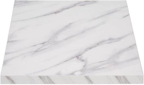 Bolero Marble Effect Square Table Top, 48 mm Height x 600 mm Width x 600 mm Depth