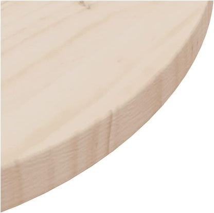 Solid Pine Wood Round Tabletop Ø80 x 2.5cm - Durable Dining, Center & Garden Table Surface - Ideal for Rustic Home Decor & Outdoor Use