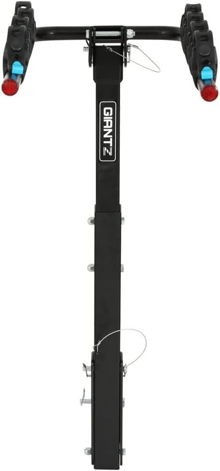 Giantz 4 Bike Carrier Rack, Tow Bar Bikes Boot Rear Racks Car Hitch Trunk Bicycle Carriers Automotive Sports Transporting Road Bicycles Caravan Organizers and Storage, Foldable Lock Black