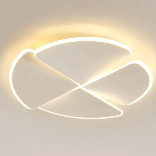 Wmmner Lampadario, Lampada da Soffitto a Led Creativa Minimalista Lampada da Soffitto a Incasso a Tre Colori Dimming Side Emitting Design Ceiling Lighting, Smart Ceiling Light per Studio Sala da Pranz