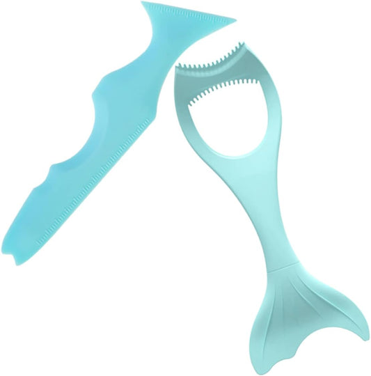 CALLARON 2 Pieces Silicone Tools for Applicator Eyeliner and Mascara Eye Guide Accessories for Stencils and Precision in Makeup