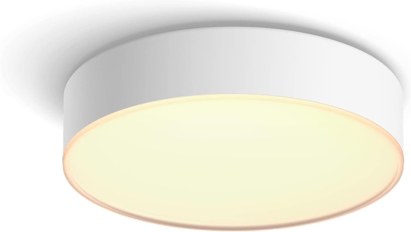 Philips Hue New Infuse White and Colour Ambiance Smart Ceiling Light [Small- White] with Bluetooth. Works with Alex, Google Assistant and Apple Homekit