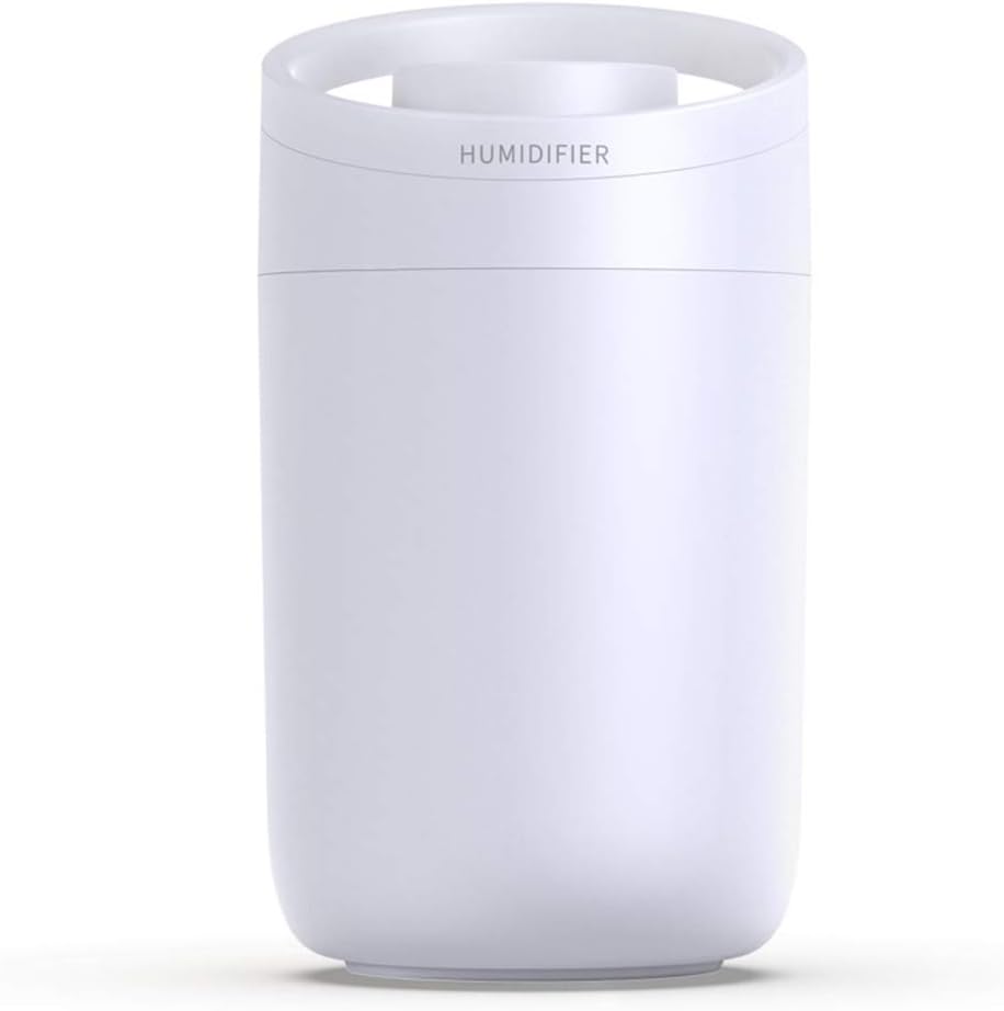 Air Diffuser Humidifier, for Home Office Essential Oils Aroma Scented Oil Diffusers Cool Mist Humidifier 2 nozzles and 3 humidification modes for 30 hours continuous humidification (3L large capacity)