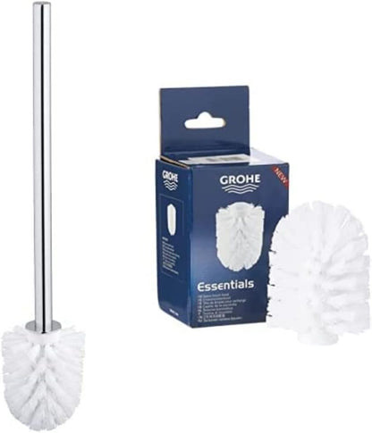 Grohe 40392000 Replacement Toilet Brush, Chrome + GROHE Replacement Brush Essentials Chrome 40791001