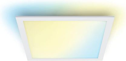 WiZ Tunable White Panel Ceiling Smart Light [Square 12W - White] App Control, for Indoor Home Lighting, Livingroom, Bedroom, Diningroom.