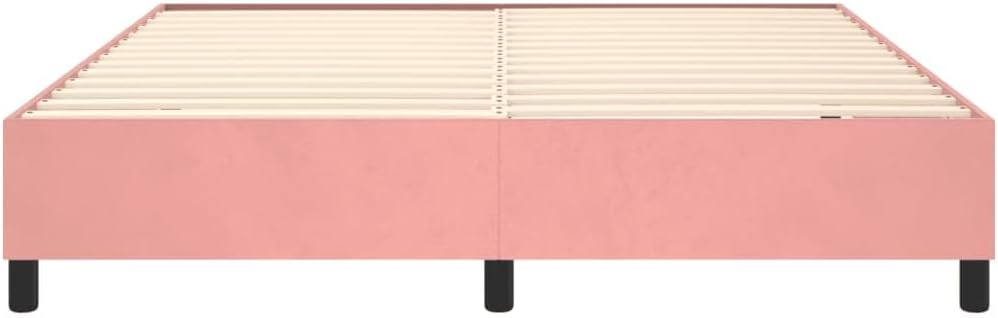 Lechnical Giroletto a Molle Rosa 200x200 cm in Velluto,Mobili,Letti e Accessori,Letti e telai per Letti