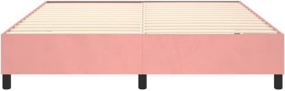 Lechnical Giroletto a Molle Rosa 200x200 cm in Velluto,Mobili,Letti e Accessori,Letti e telai per Letti