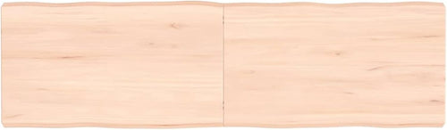 140 x 40 cm Solid Wood Table Top, Raw Edge Design, Versatile Kitchen Dining Table, Desk Surface, Ricambio Tavolo per Home & Office Use