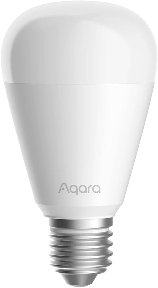Aqara Thread/Zigbee Smart LED Light Bulb T2 E26, Tunable White (2700K-6500K), 75W Equivalent, Matter, Works with HomeKit, Alexa, Google & More