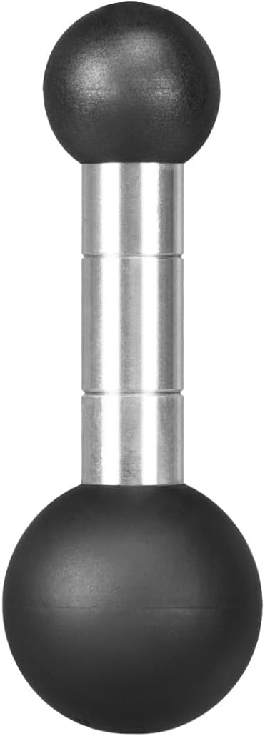 FANAUE 25mm to 17mm Double Ball Motorcycle Adapter: Compatible with Dual Mount RAM Arms, Motorcycle GPS Mounts and Bicycle Accessories with 25mm and 17mm Ball