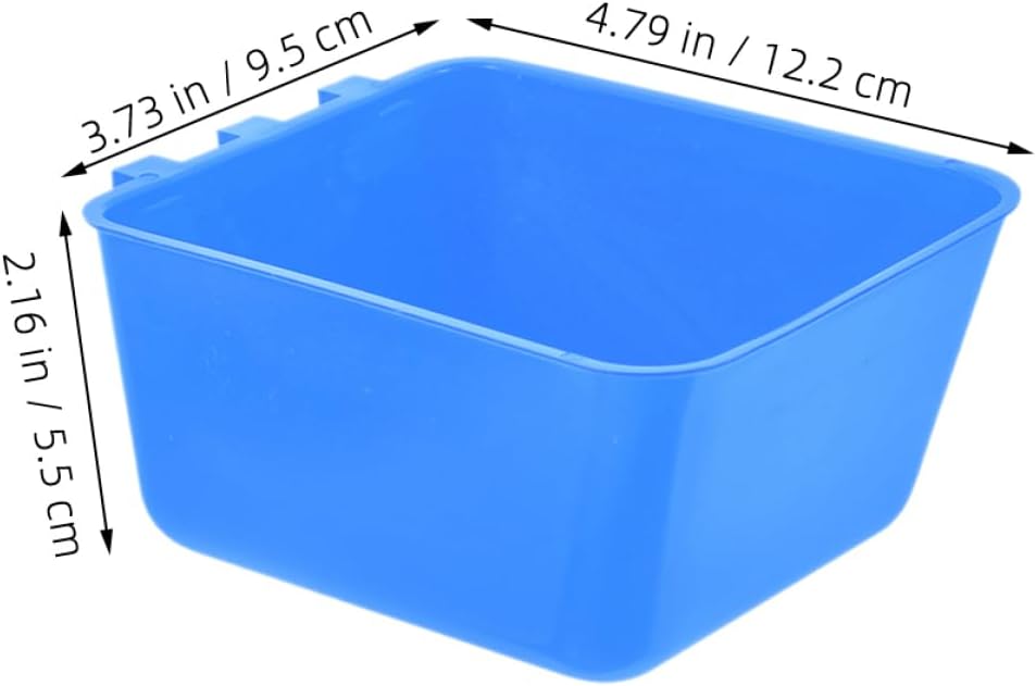 ANDRESLAD 6pcs Bird Bowl Rabbit Feeding Cup Rooster Water Bowl Water Dispenser Bowl Bird Water Feeder Poultry Feeder Rabbit Food Bowl Pet Water Cup Poultry Watering Cups Bunny Feeder or Blue