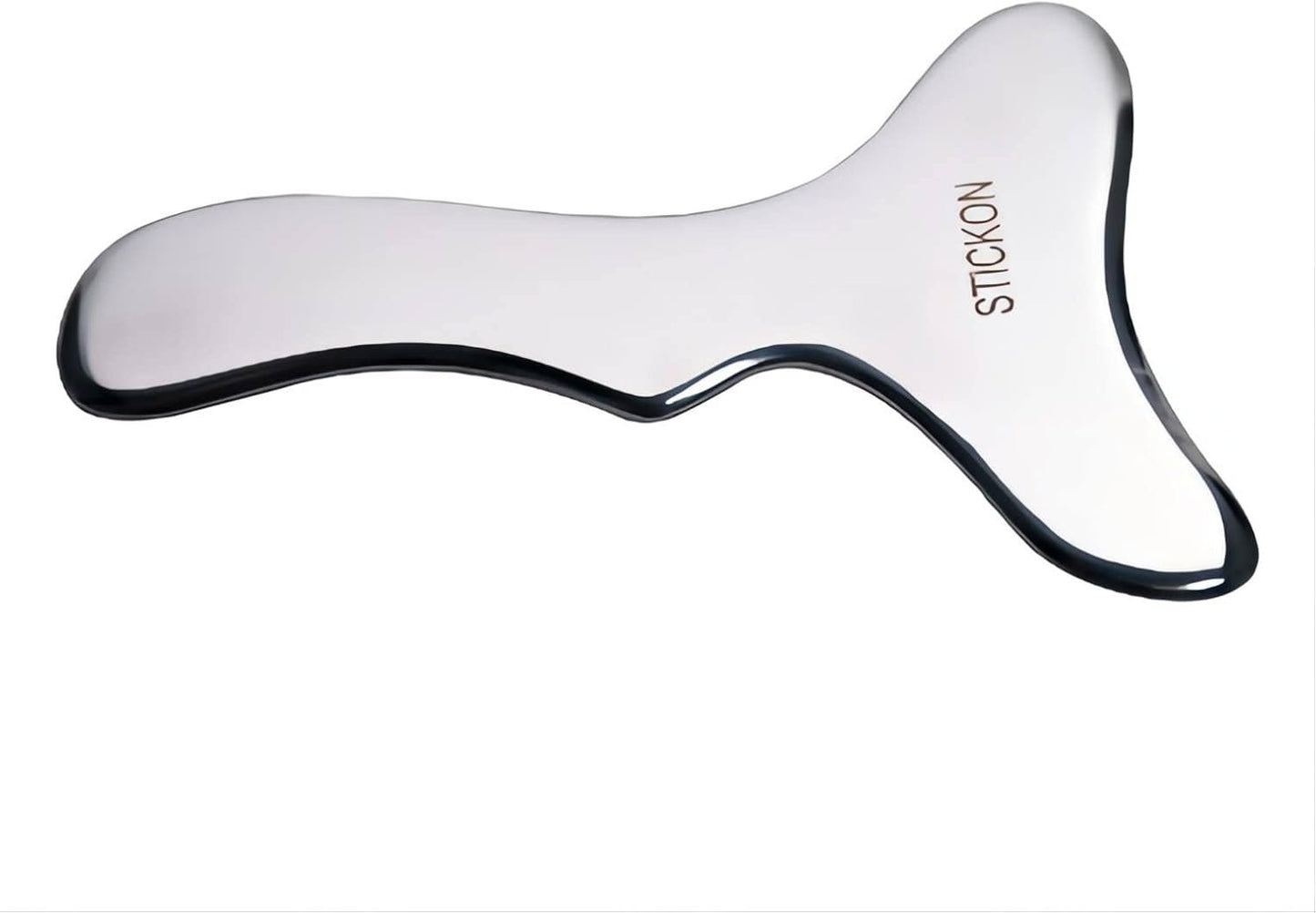 STICKON Medical Grade Stainless Steel GuaSha Scraping Massage Tool -Stainless Steel Gua Sha Scraping Massage Tool for Soft Tissue Therapy and Reduce Back, Legs, Arms,Neck,Shoulder Muscle Pain (STICKON-w)