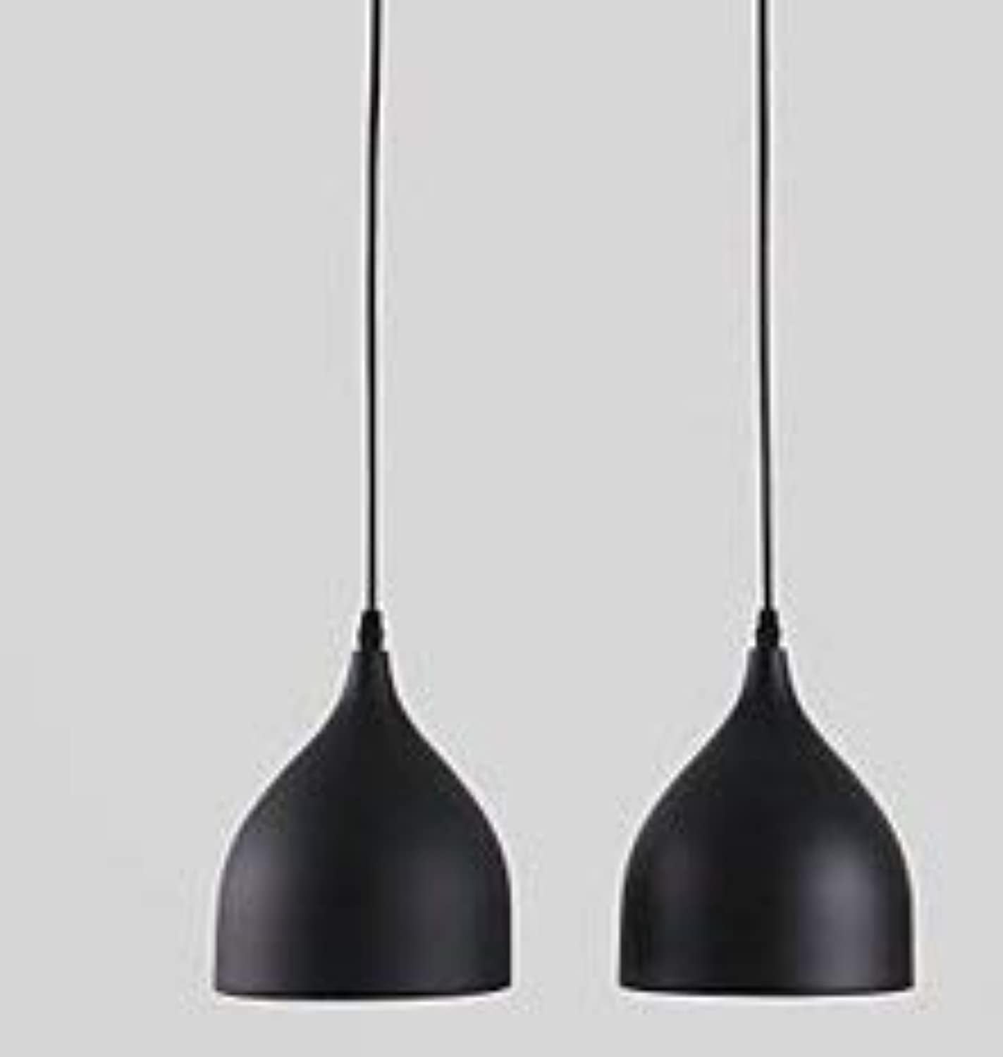 GreyWings Aluminium Hanging Shade Light, Black, Pack of 4